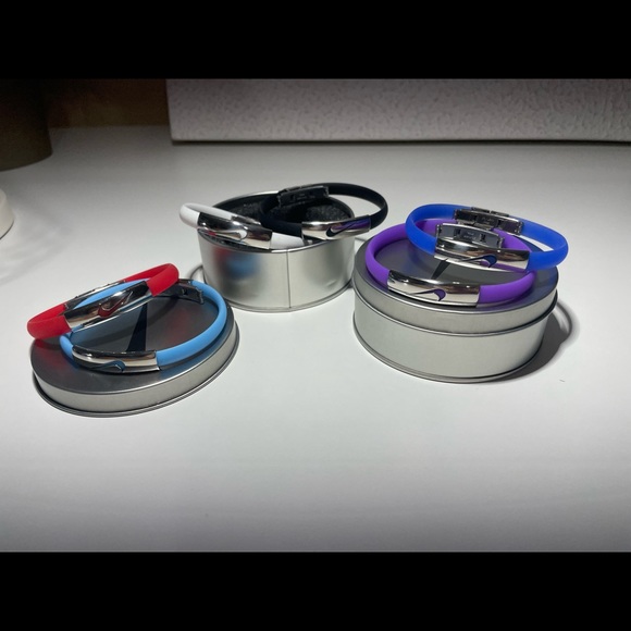 Unisex Nike Sport Silicone Wristbands Bracelet Stainless Steel Clasp Wit… - Picture 8 of 16